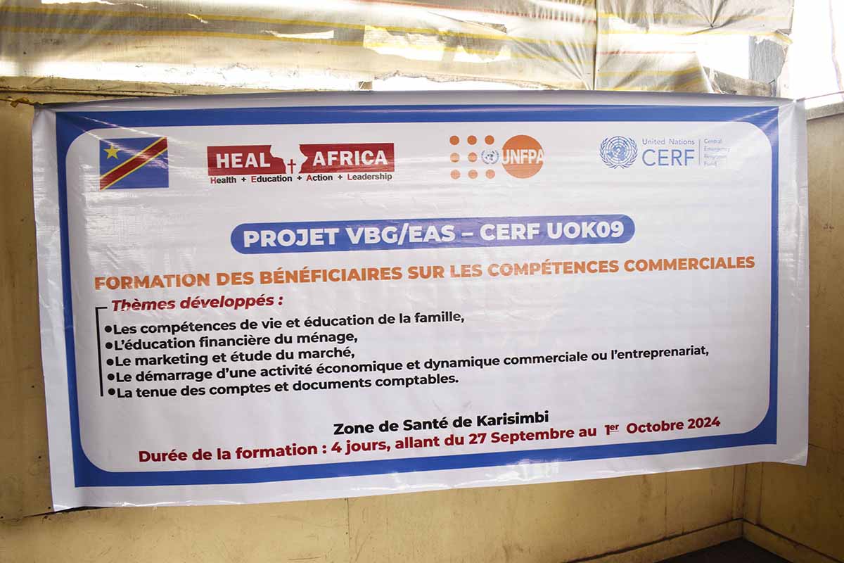 Renforcement des Compétences Commerciales pour l’Autonomisation des Survivantes de VBG dans le Nord-Kivu