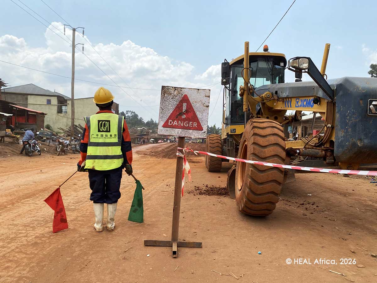 Route Butembo-Kanyabayonga : un chantier routier plus protecteur grâce au respect des consignes de circulation