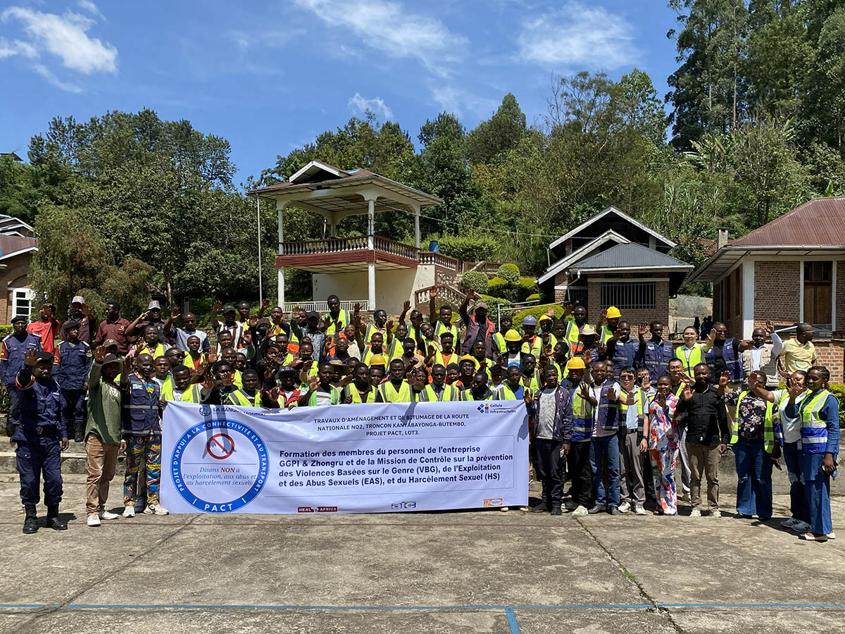 Travaux routiers Butembo-Kanyabayonga : préparer les nouveaux cadres et ouvriers à prévenir les VBG, les EAS et le HS